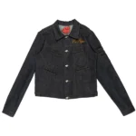 HEAVYMETAL NOMETAL RAW DENIM CREST JACKET