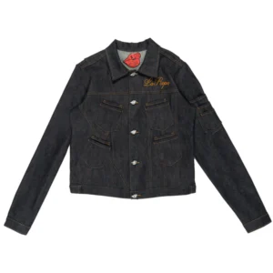 HEAVYMETAL NOMETAL RAW DENIM CREST JACKET