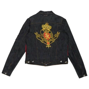 HEAVYMETAL NOMETAL RAW DENIM CREST JACKET