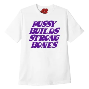 " PBSB " PURPLE ON WHITE T-SHIRT