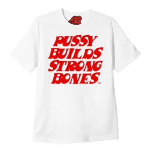 PBSB RED ON WHITE T-SHIRT